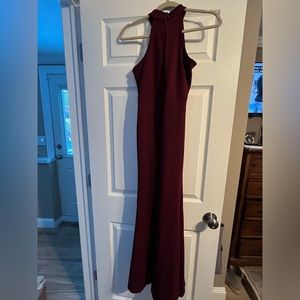 Maroon gown